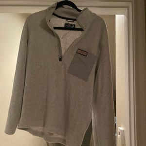 Vineyard Vines Gray Fleece Zip Up